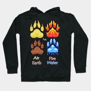 Elemental Paw Prints Hoodie